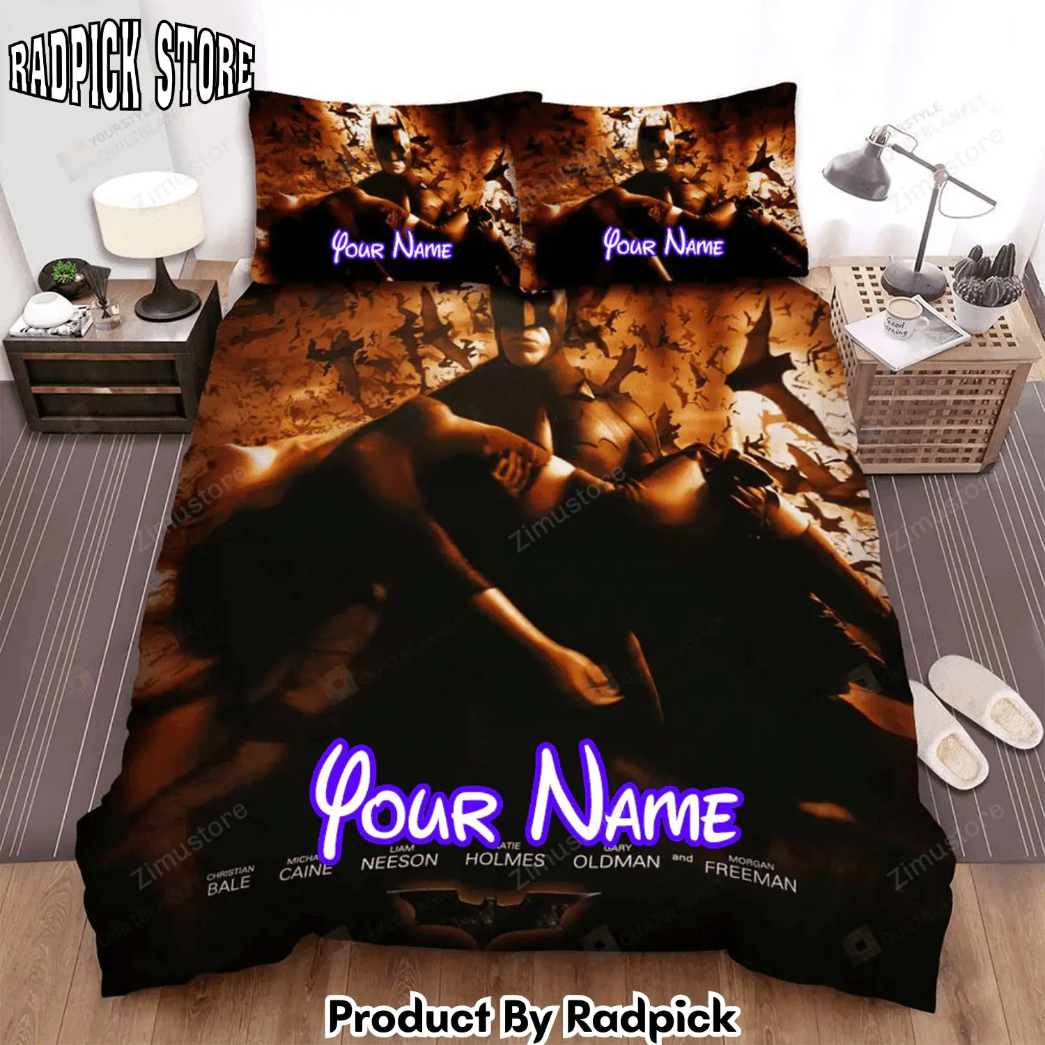 Radpick star wars episode i the phantom menace batman begins movie poster bed sheets spread comforter duvet cover personalized name bedding sets rp3271995